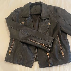 Blank NYC faux leather moto jacket